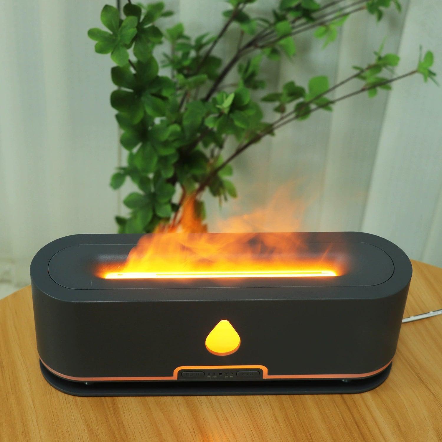 Flame Aromatherapy Air Humidifier – Essential Oil Diffuser & Decor - ClubOn