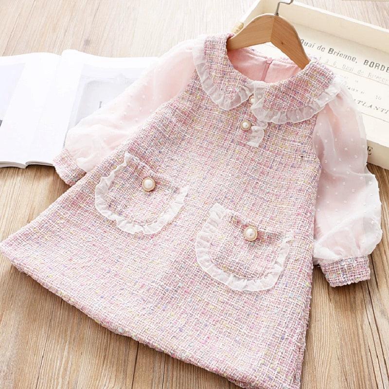 Cute Baby Girls Puffle Sleeve Dress – Spring & Autumn Princess Style - ClubOn