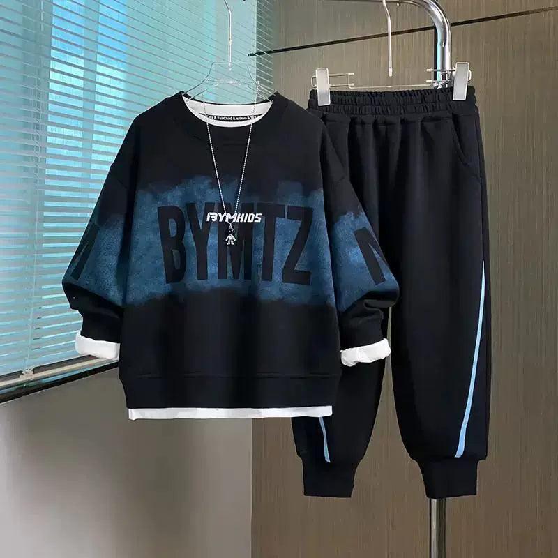 Boys' Autumn Sports Leisure Suit - Fashionable Two-Piece - ClubOn