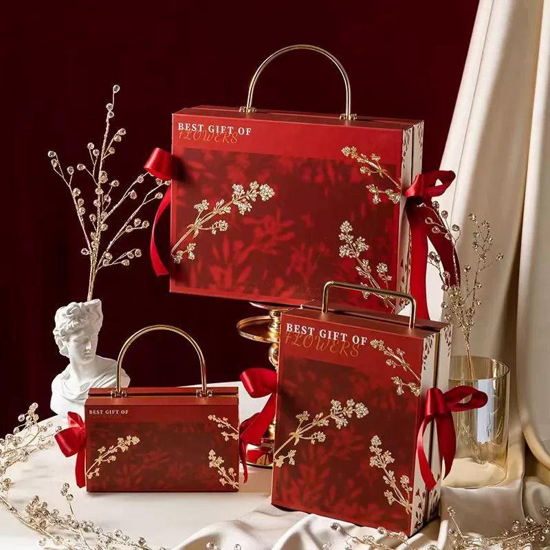 Flower Shadow Series Handheld Gift Box - Elegant Candy Packaging - ClubOn