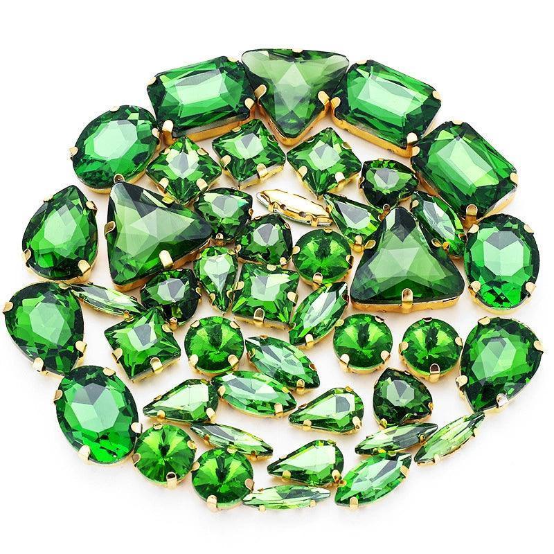 50 Crystal Single-Claw Sewing Gems – DIY Clothing Accessories - ClubOn