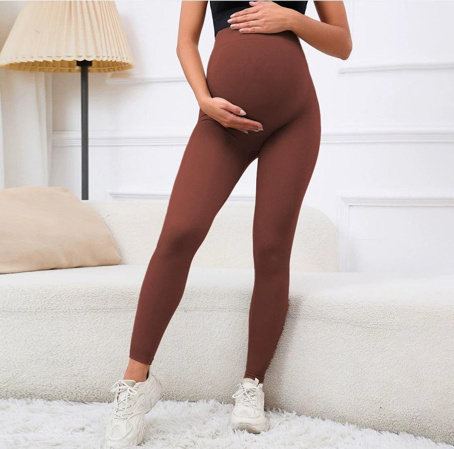 Spring High Waist Slim Fit Maternity Pants - Adjustable Fit for Pregnant Women - ClubOn
