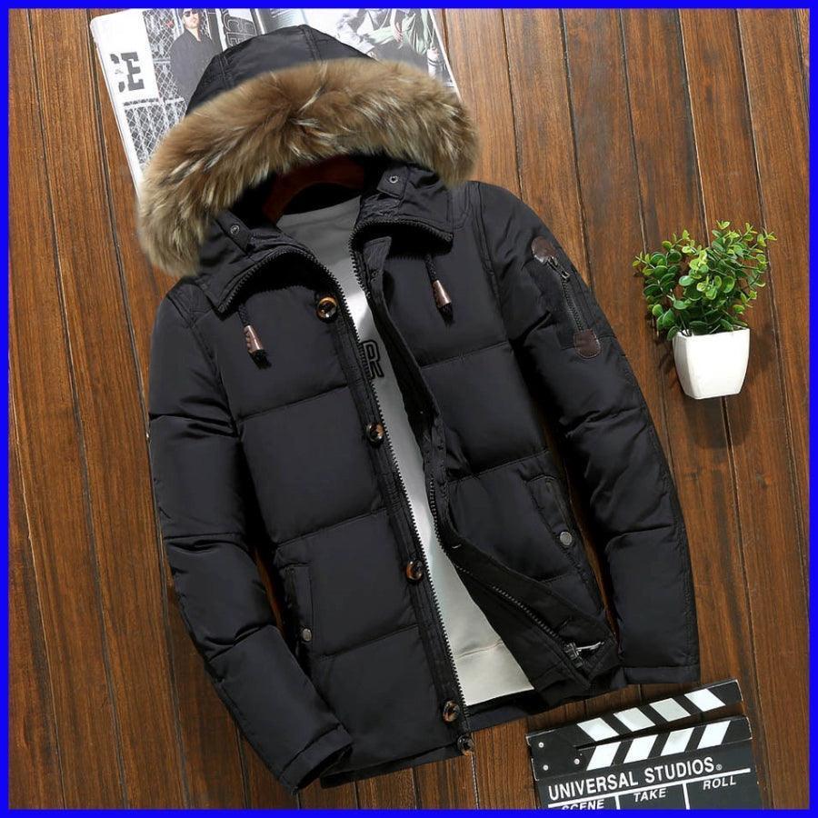 Men’s Winter Down Puffer Jacket Coat – Warm Winter Coats - ClubOn