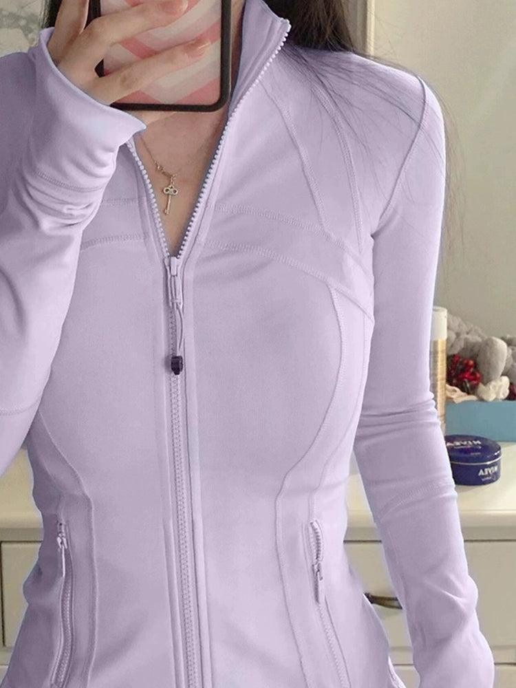 2024 Women’s Slim-Fitting Purple Sun Protection Jacket - ClubOn