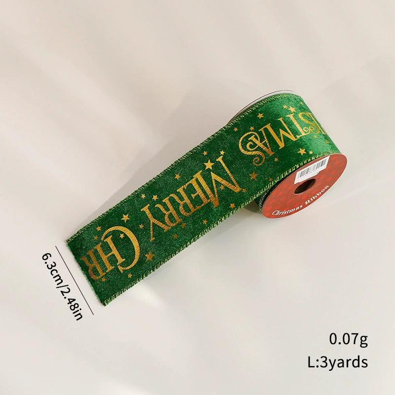 Festive Gold Webbing Christmas Decorations – Stylish Holiday Touch - ClubOn