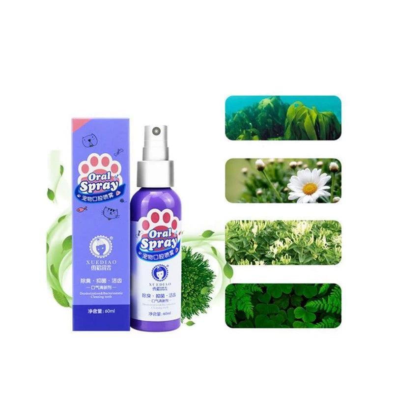 Pet Spray for Dog Oral Care - Bad Breath Tooth Cleaner & Freshener - ClubOn