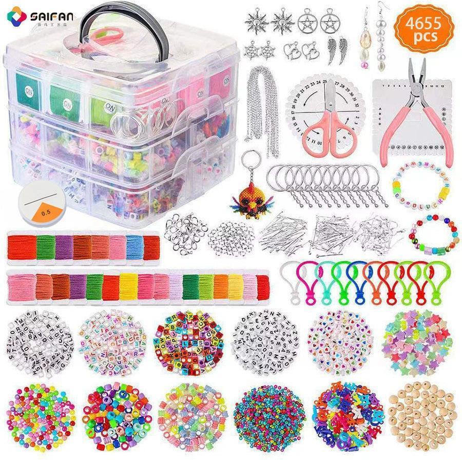 Acrylic Pony Kandi Beads Kit – Large Hole Hair & Craft Beads - ClubOn