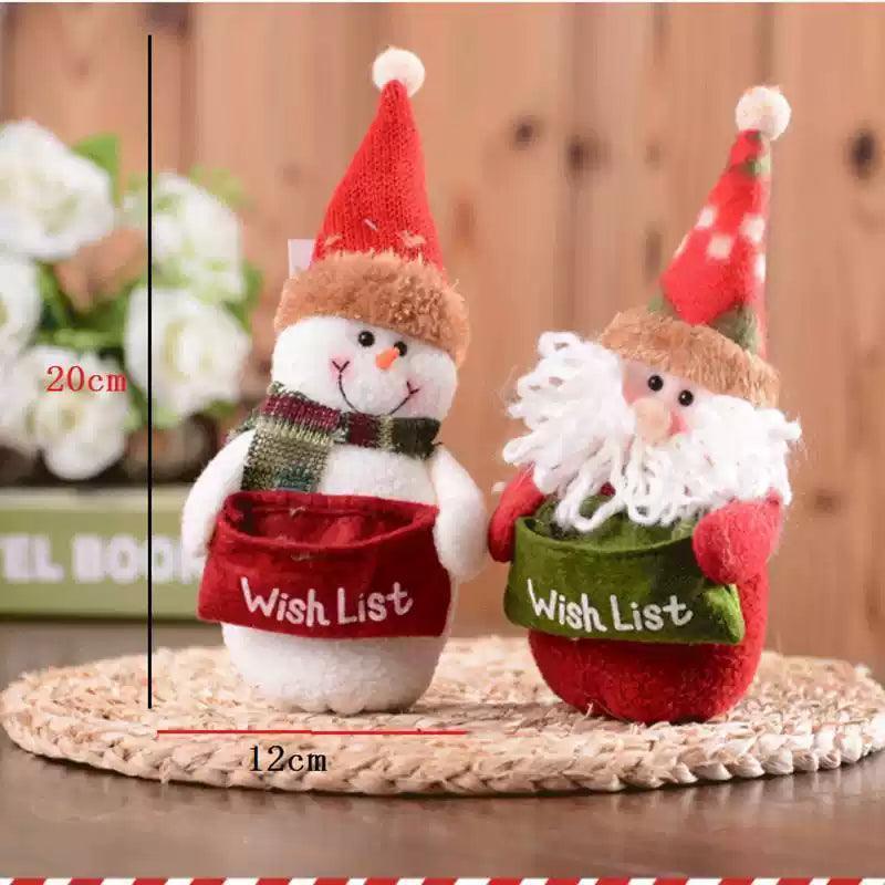 Santa and Snowman Christmas Toys – Festive Dolls for Gifts & Decor - ClubOn
