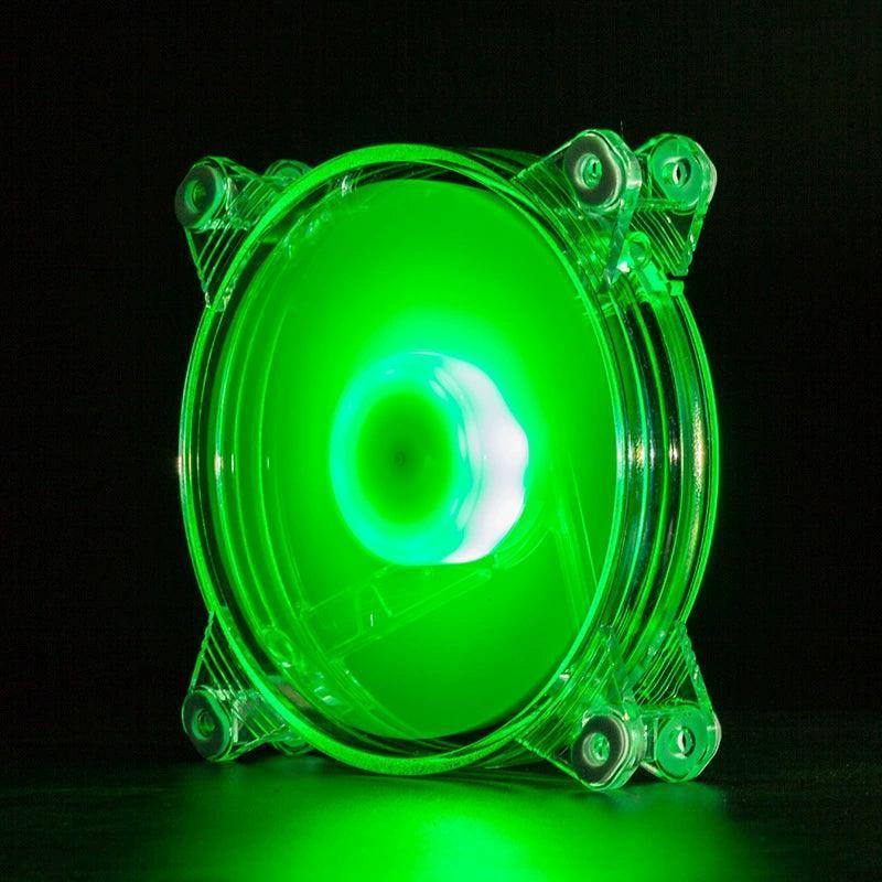12CM Transparent Cooling Fan - Round Frame with LED Lights - ClubOn