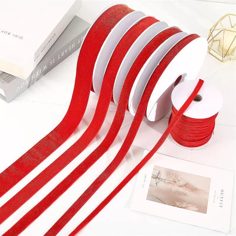 6mm-38mm Red Velvet Ribbon – For Handmade Gifts, Bouquets & Wrapping - ClubOn