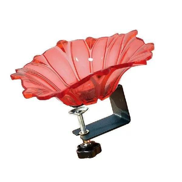 Elegant Flower Bird Bath Bowl for Railing Tray - ClubOn