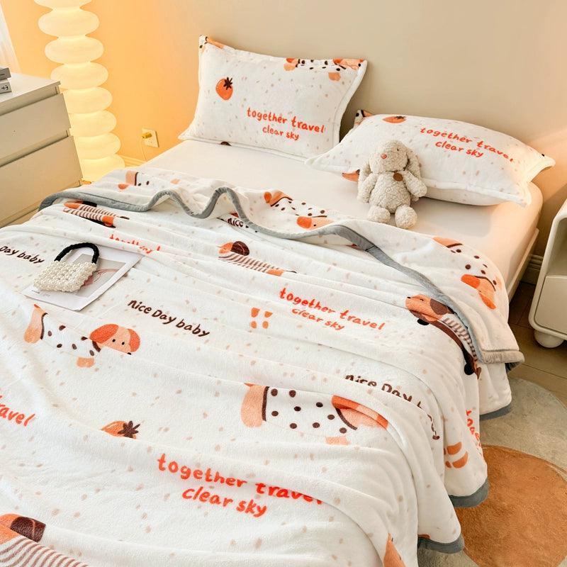 Milk Fleece Blanket – Soft & Cozy Winter Throw - ClubOn