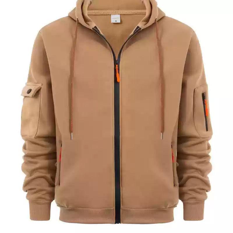 Men’s Sports Leisure Sweater Cardigan – Hooded Zipper Coat - ClubOn