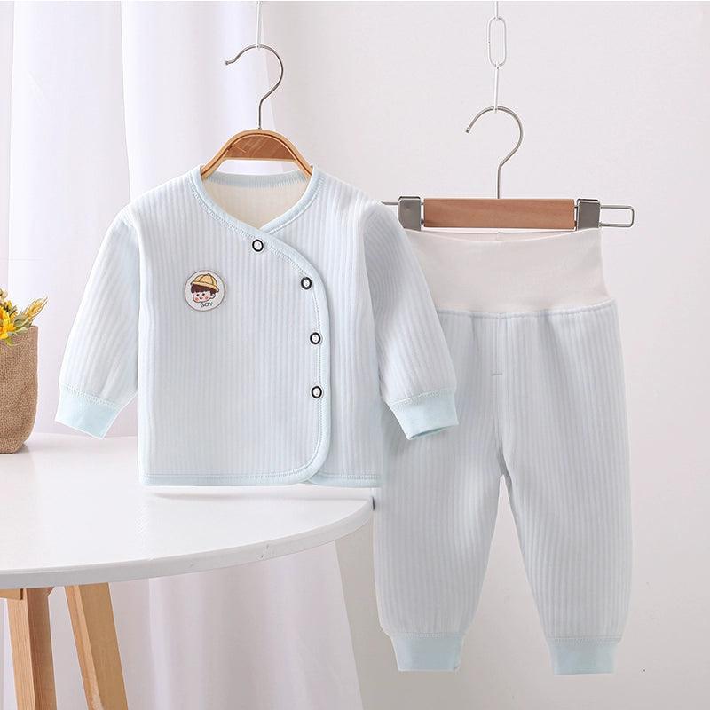 Baby Thick Fleece Pajama Set - Autumn/Winter Home Wear - ClubOn