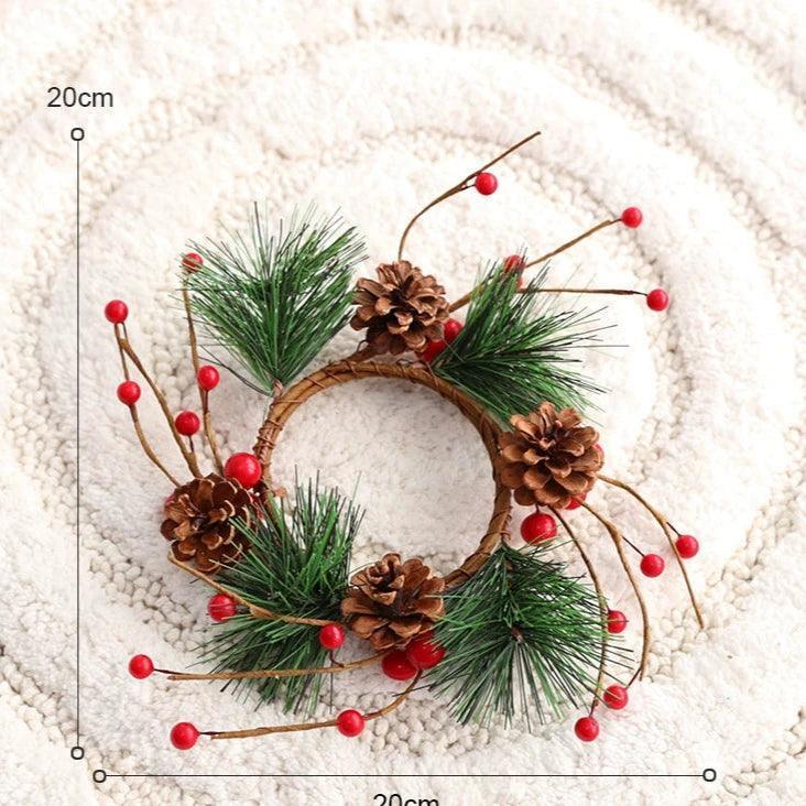 Christmas Wreath with Pine Needle Vine – American Tradition - ClubOn