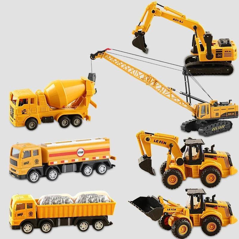 Engineering Vehicle Toy Set – Crane, Dumper & Inertia Cars for Boys - ClubOn