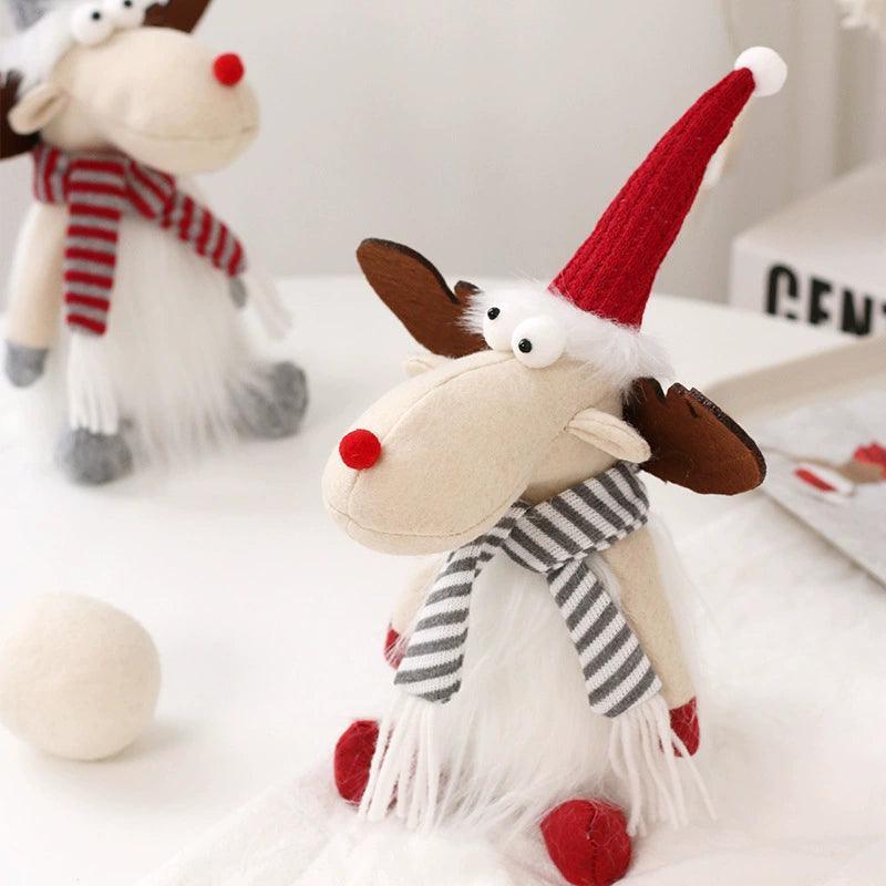 Cute Christmas Deer Dolls - Festive Home Decorations - ClubOn