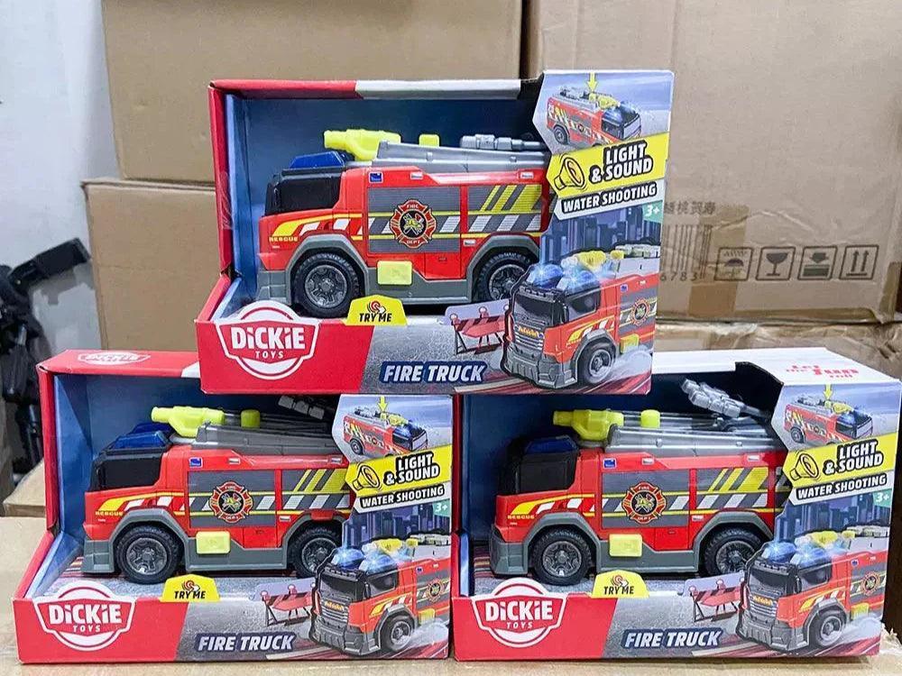 German DickieToys Sound & Light Fire Truck, Police Car, and Engineering Vehicle - ClubOn