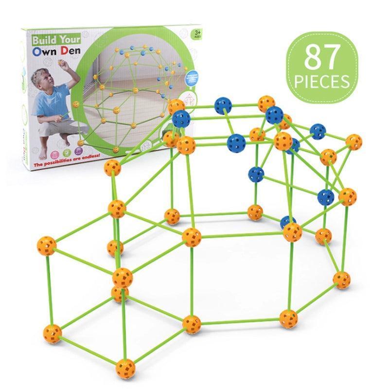 Kid Indoor & Outdoor Building Blocks Tent – Creative Play Set for Kids - ClubOn