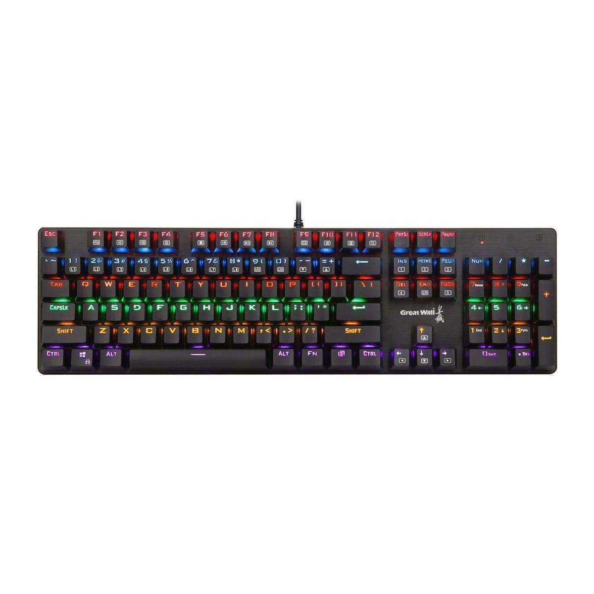 Great Wall Mechanical Keyboard & Mouse - Wired Gaming Set - ClubOn