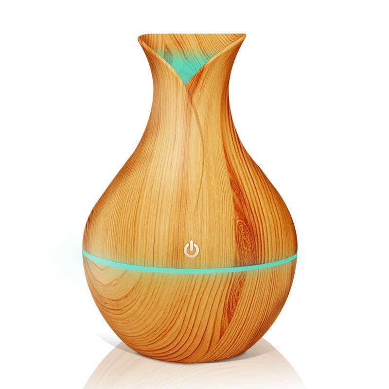 Wood Grain Air Humidifier & Aromatherapy Diffuser – Silent, Large Fog - ClubOn