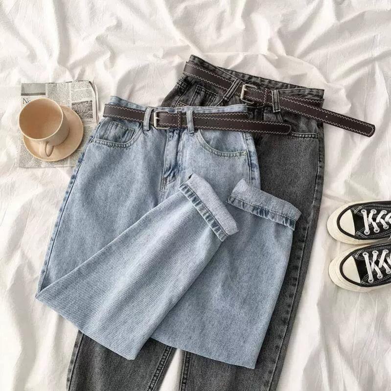 Vintage Straight High Waist Jeans for Women - ClubOn