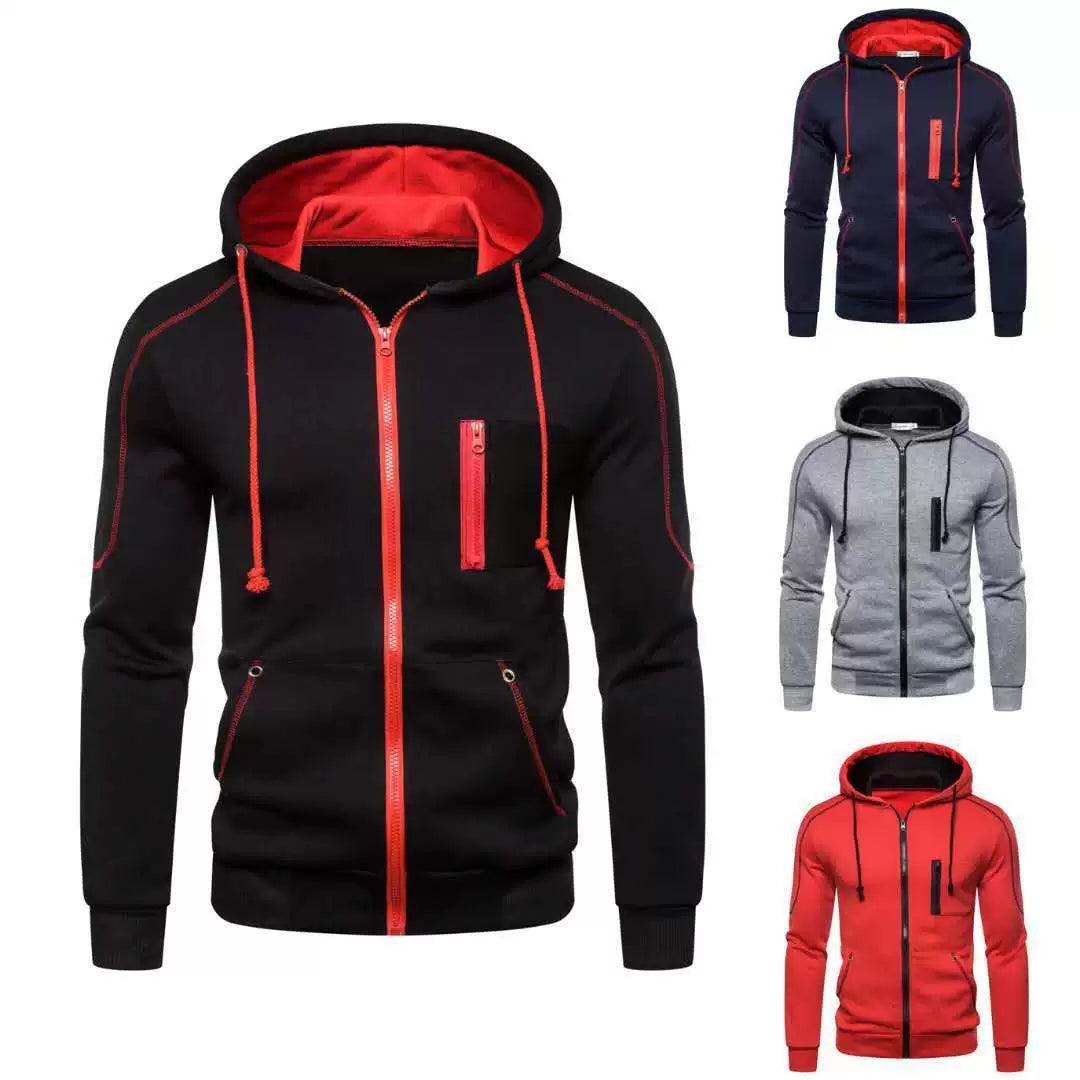 Men’s Zip-Up Jacket – Hoodie Sweatshirt Coat for Men - ClubOn