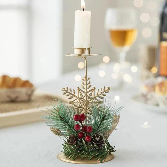 Christmas Tree Pinecone Decoration | Candlestick Holder Tray - ClubOn