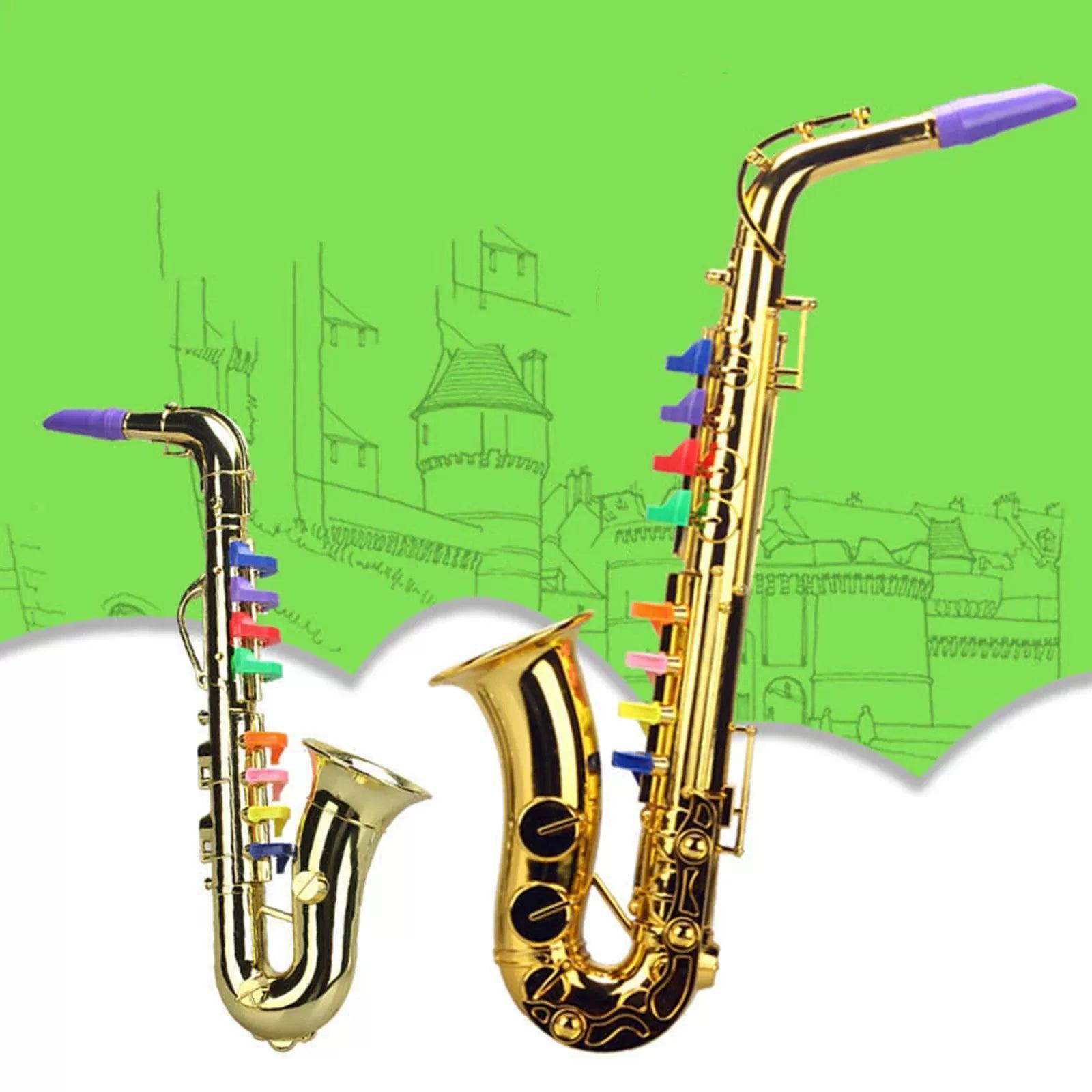 Toy Saxophone – Kids Musical Wind and Brass Instrument - ClubOn