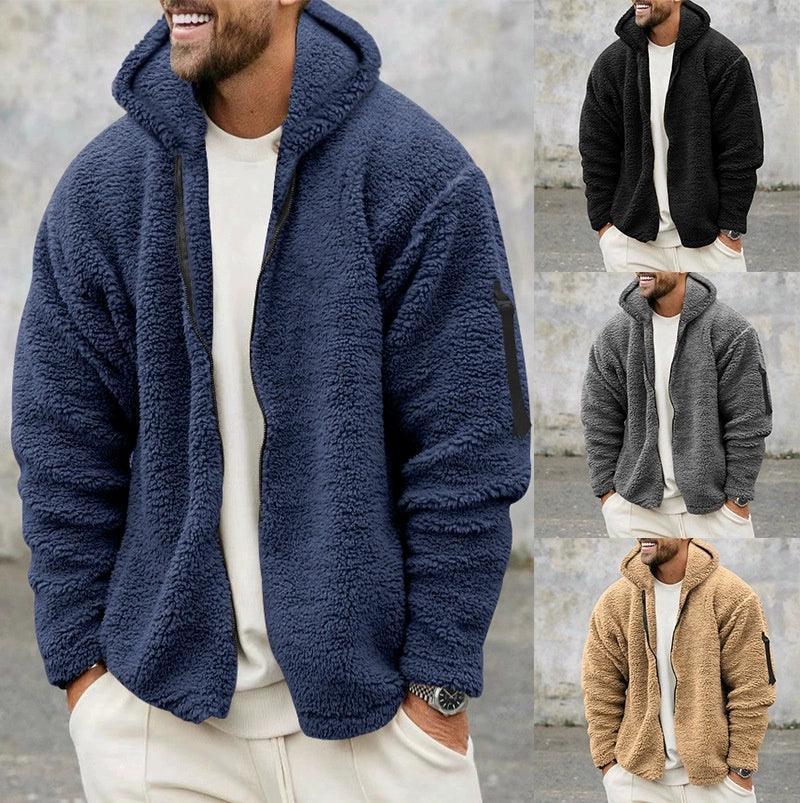 Men’s Overcoat Jacket with Hoodie – Stylish Coat for Cold Weather - ClubOn