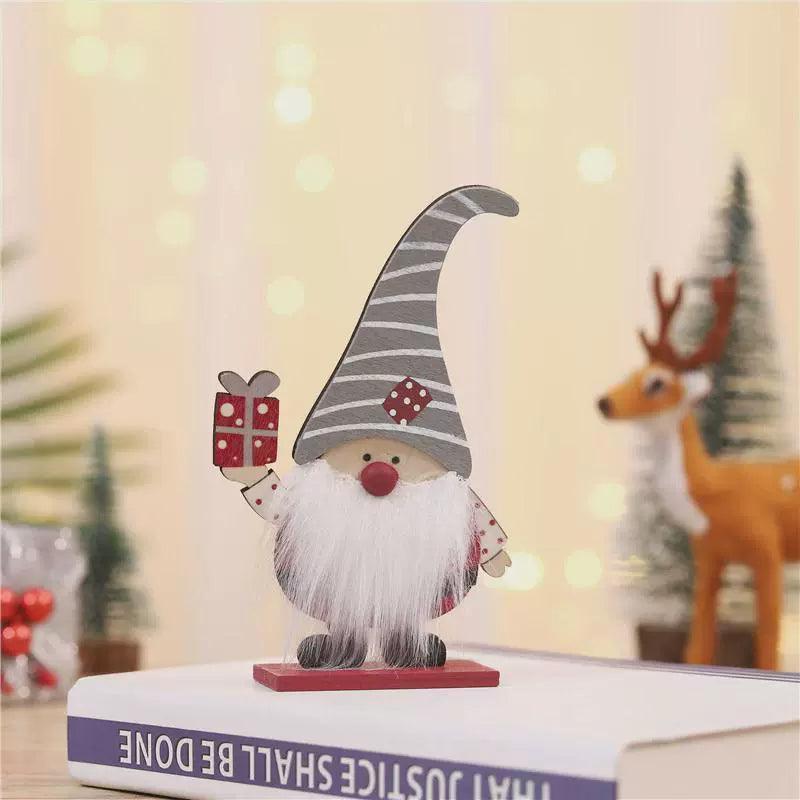 Wooden Santa Claus Desktop Ornament – New Christmas Decorations - ClubOn