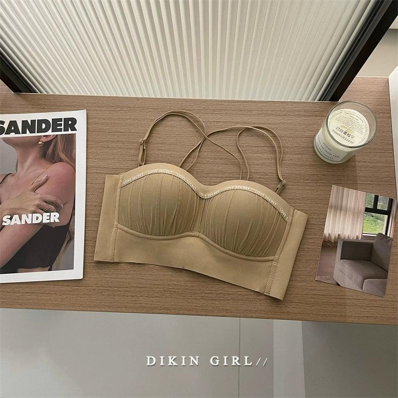 Autumn/Winter Lace Bra - Gathered Design for Small Breasts - ClubOn