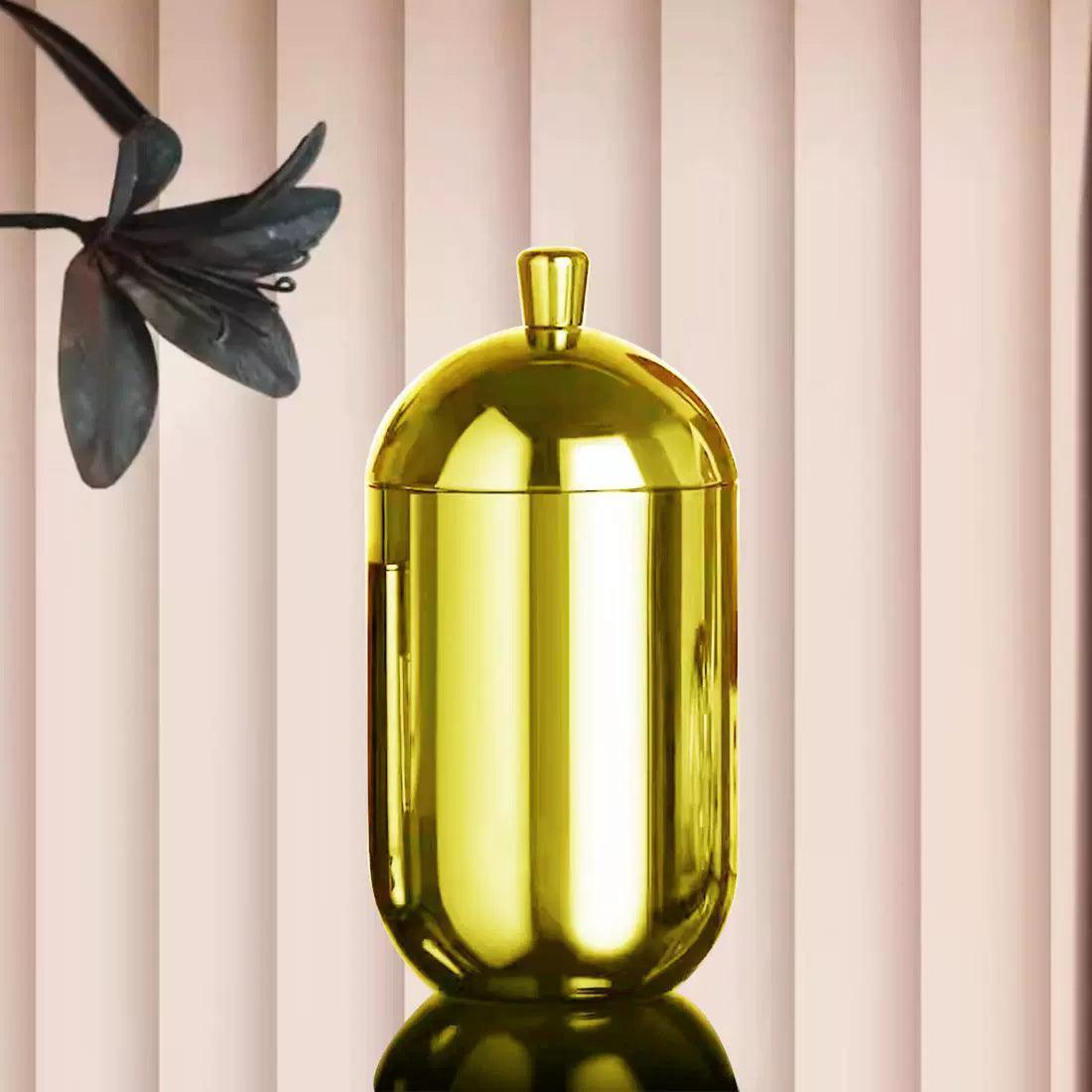 Cosmetic Cotton Swab Storage Box – 304 Stainless Steel Organizer - ClubOn