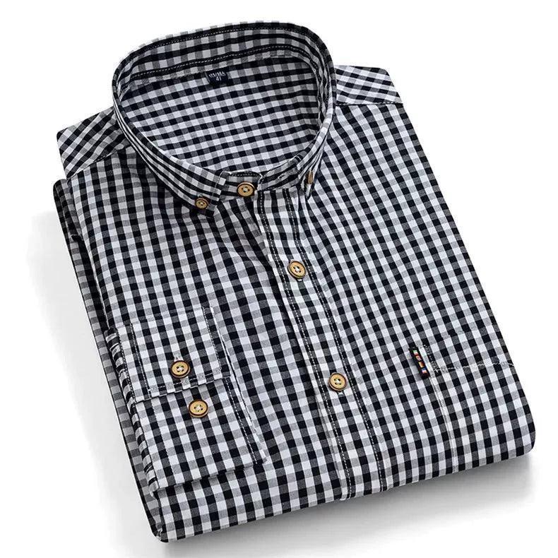 Slim Fitting Short Sleeved Plaid Shirt for Men – Casual & Stylish - ClubOn