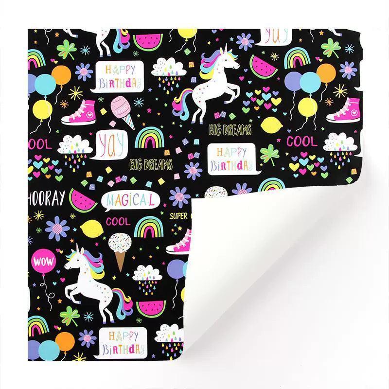 Unicorn & Animal Birthday Wrapping Paper – Gift Wrap for Kids - ClubOn