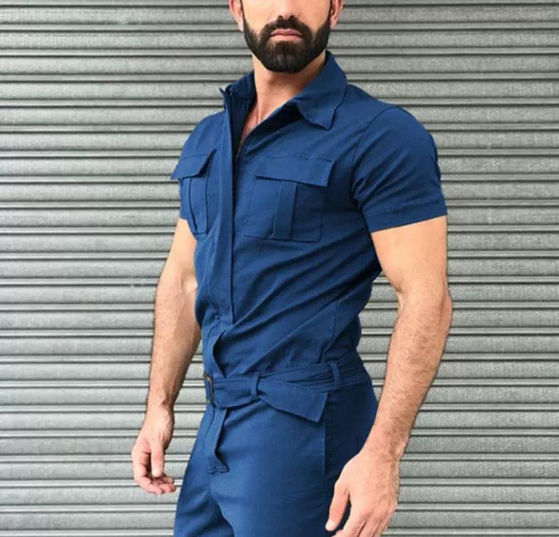 Men’s Jumpsuits Overalls – Cross-Border Belted Uniform Overalls - ClubOn
