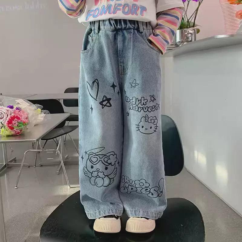 Kids' Denim Jeans – Stylish School Pants for Girls - ClubOn