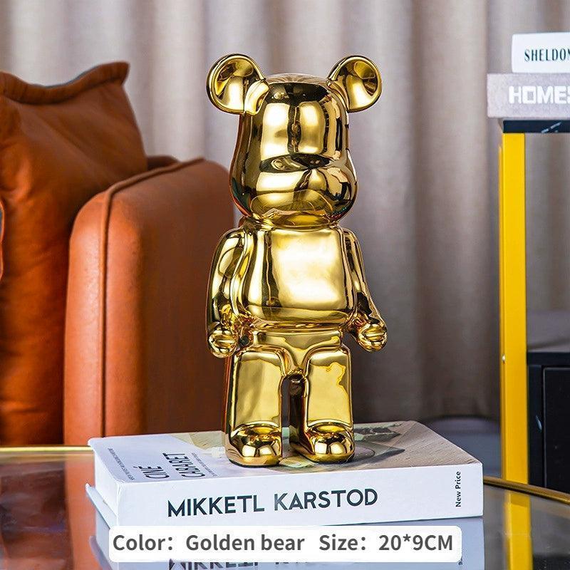Electroplated Violent Bear Figurine – Bold Home Decoration - ClubOn