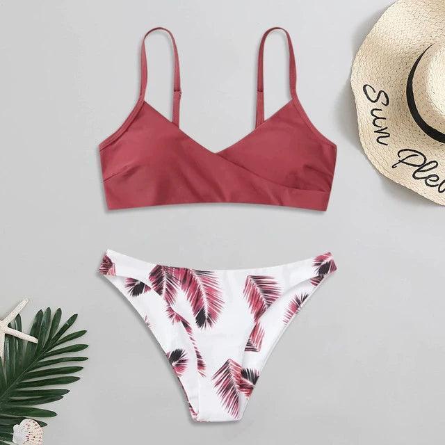 Floral Random Print Women’s Swimwear – Stylish Swimsuit - ClubOn
