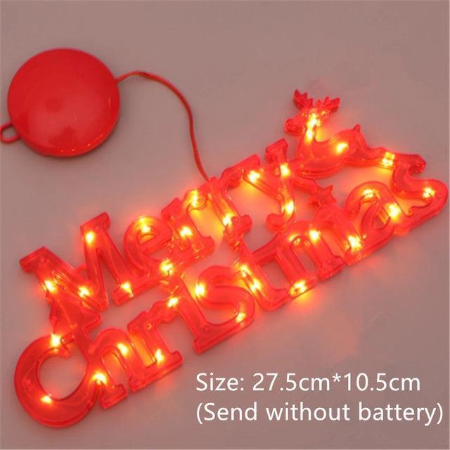 Christmas Decoration LED Lights – New Year Xmas Merry Christmas - ClubOn