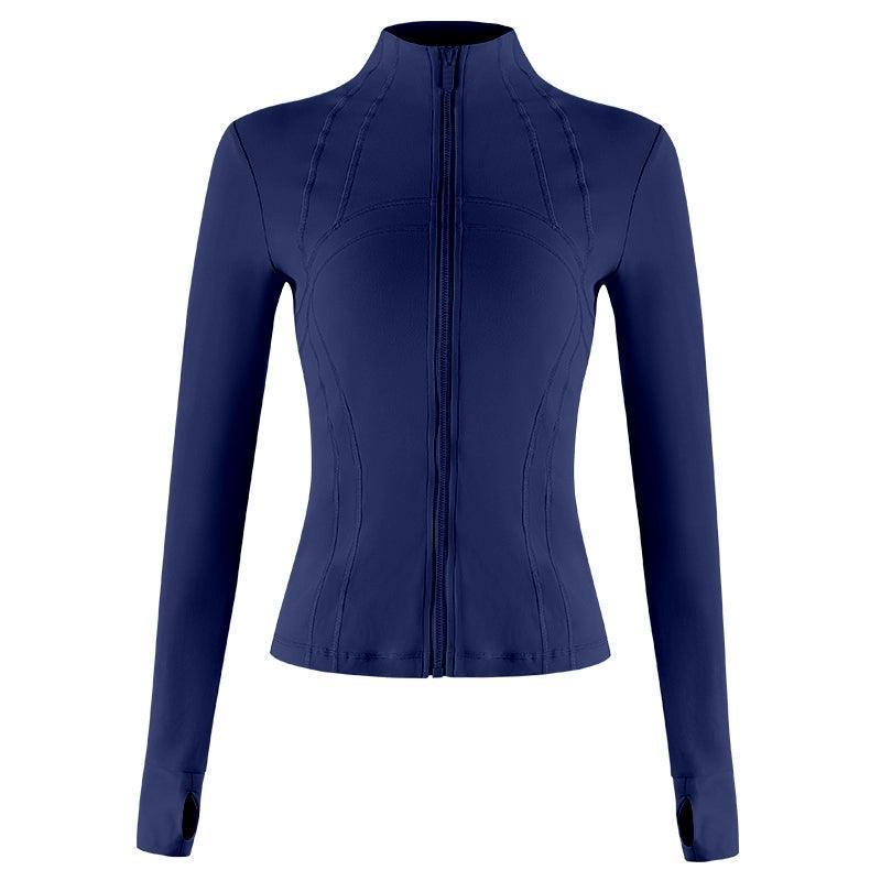 Slim Fit Zipper Jacket for Women’s Yoga & Fitness - ClubOn