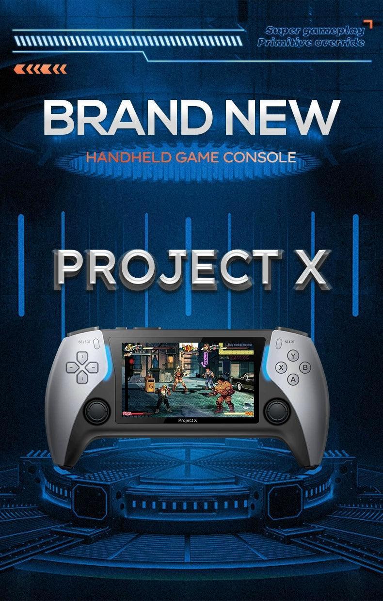 PROJECT X Handheld Game Console - HD Arcade, Two-Player Support - ClubOn