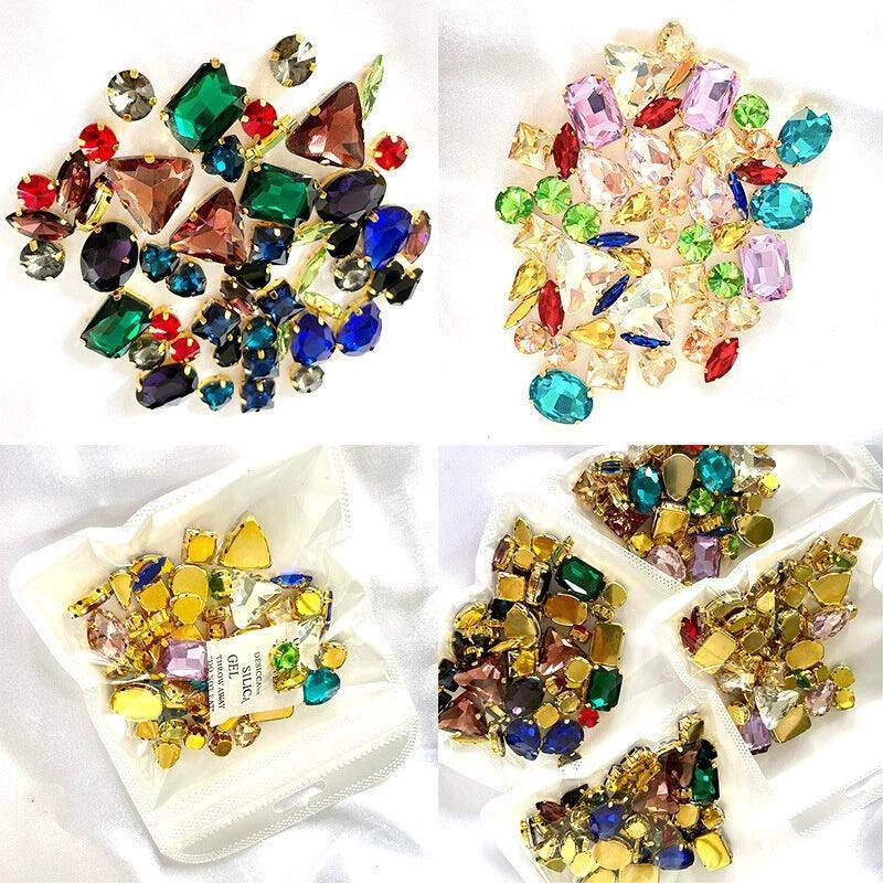 50 Crystal Single-Claw Sewing Gems – DIY Clothing Accessories - ClubOn