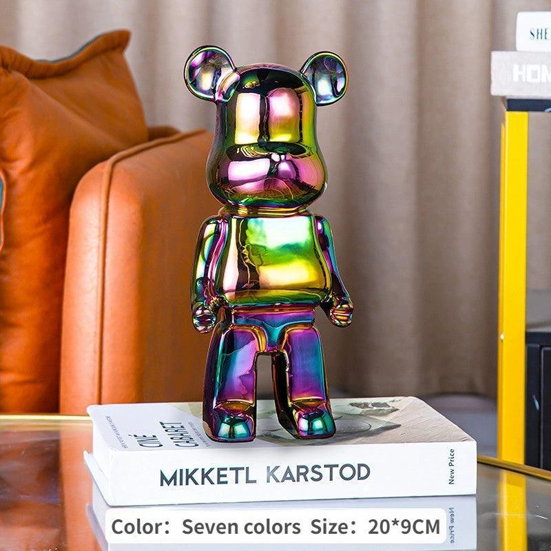 Electroplated Violent Bear Figurine – Bold Home Decoration - ClubOn