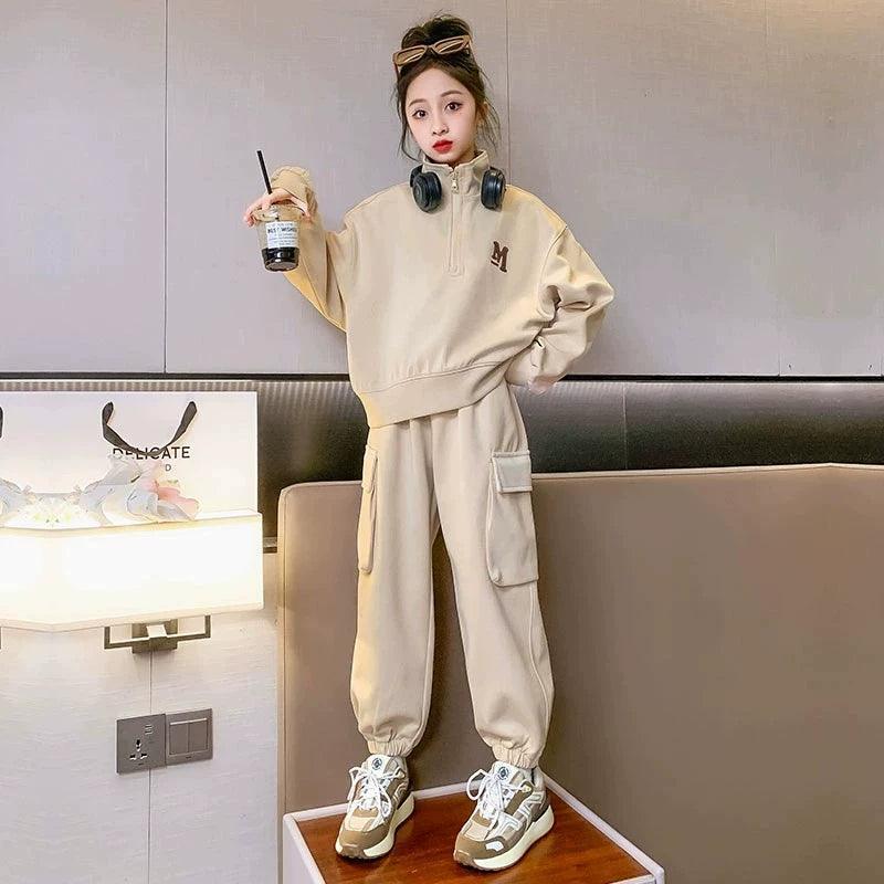 Trendy Girls' Western Style Spring & Autumn Set - ClubOn