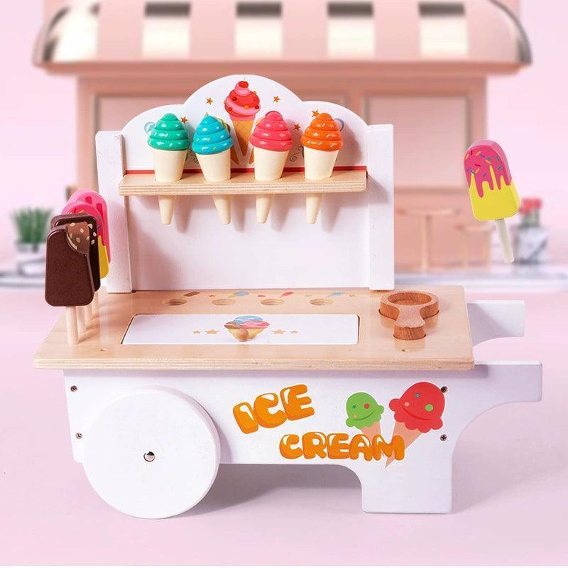 Ice Cream Shop Toy – DIY Playhouse Car with Cones & Puzzle Set - ClubOn