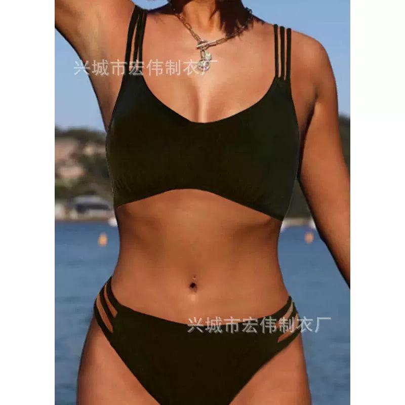 Solid Color Bikini – Fashion Women’s Split Swimwear - ClubOn