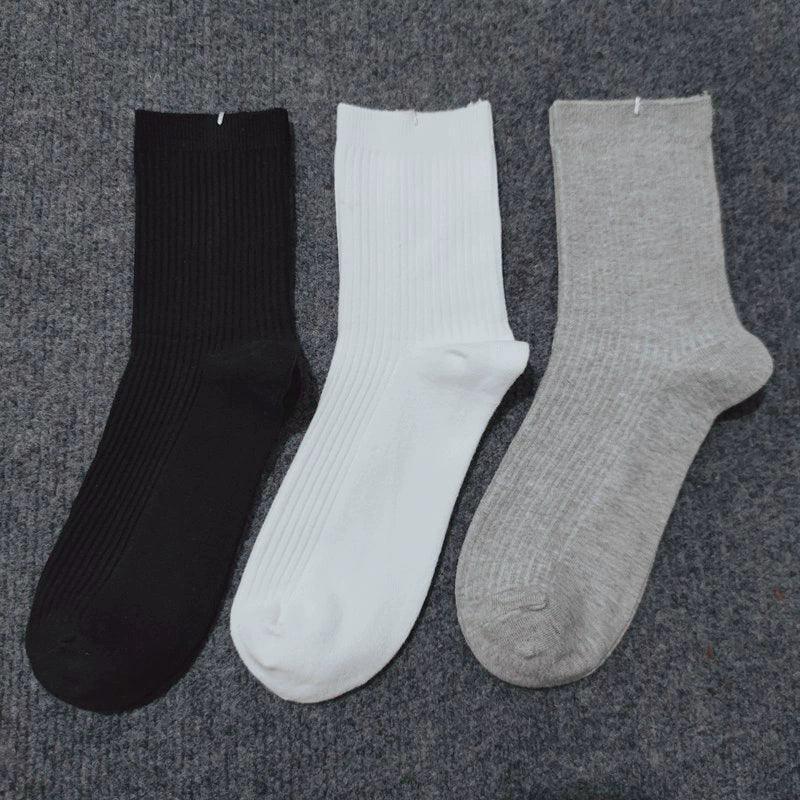 Mid-Tube Pure Cotton Socks – Sweat-Absorbing & Breathable Sports Socks for Men & Women - ClubOn