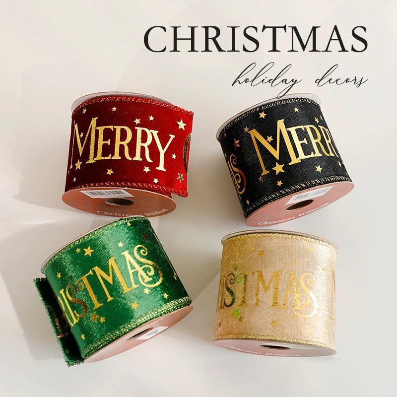 Festive Gold Webbing Christmas Decorations – Stylish Holiday Touch - ClubOn