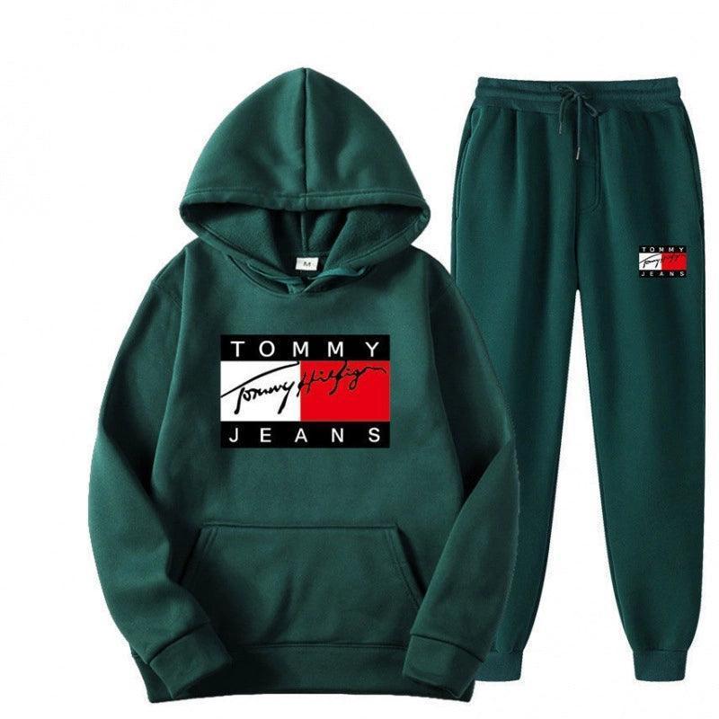 Spring Hoodie Set – Men’s Loose Fit & Cashmere Solid Color for Women - ClubOn